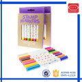 Promotional multi colors dual tips magic stamp color pen